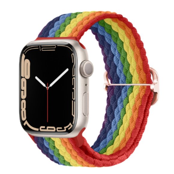 NEW Adjustable Braided Solo Loop For Apple Watch RB - Picture 1 of 3